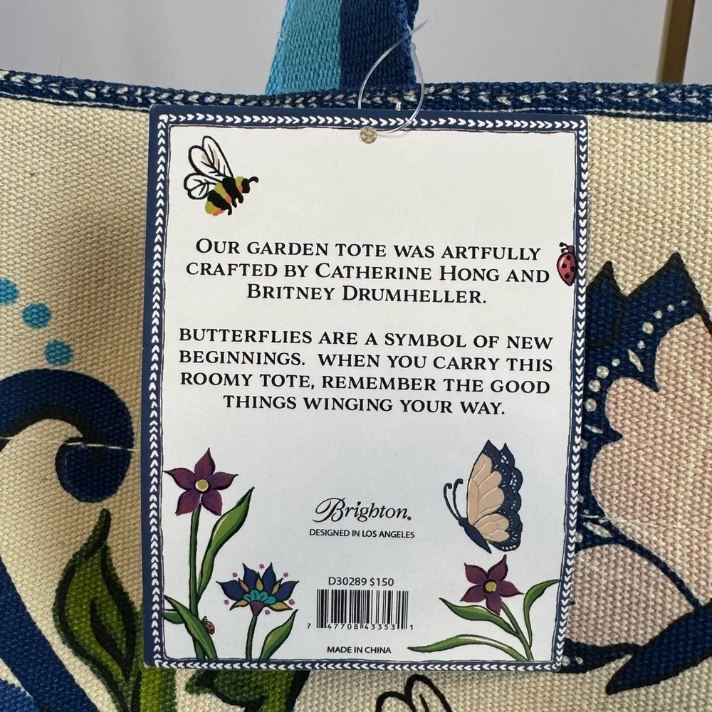 Brighton NWT butterfly tote